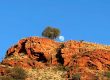 Moonrise Majesty in the Gibson Desert A Timeless Australian Panorama